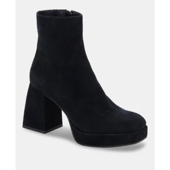 Dolce Vita Shoes - Dolce Vita Ulyses Boots 8.5 Black NWOT Suede Heel Booties Ankle 90s Y2K Heel